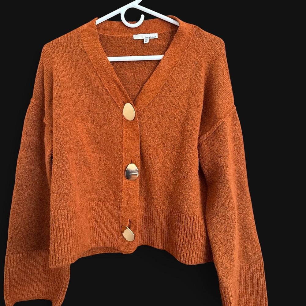 June hudson orange cardigan